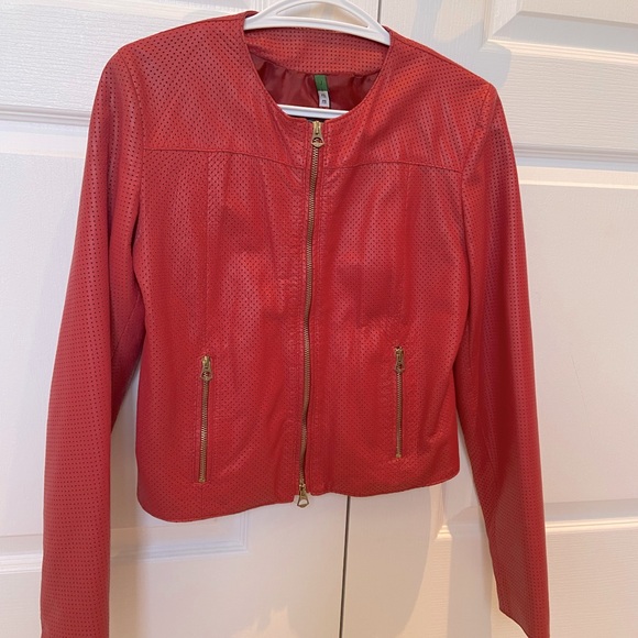 Genuine Leather bomber jacket - Picture 1 of 5